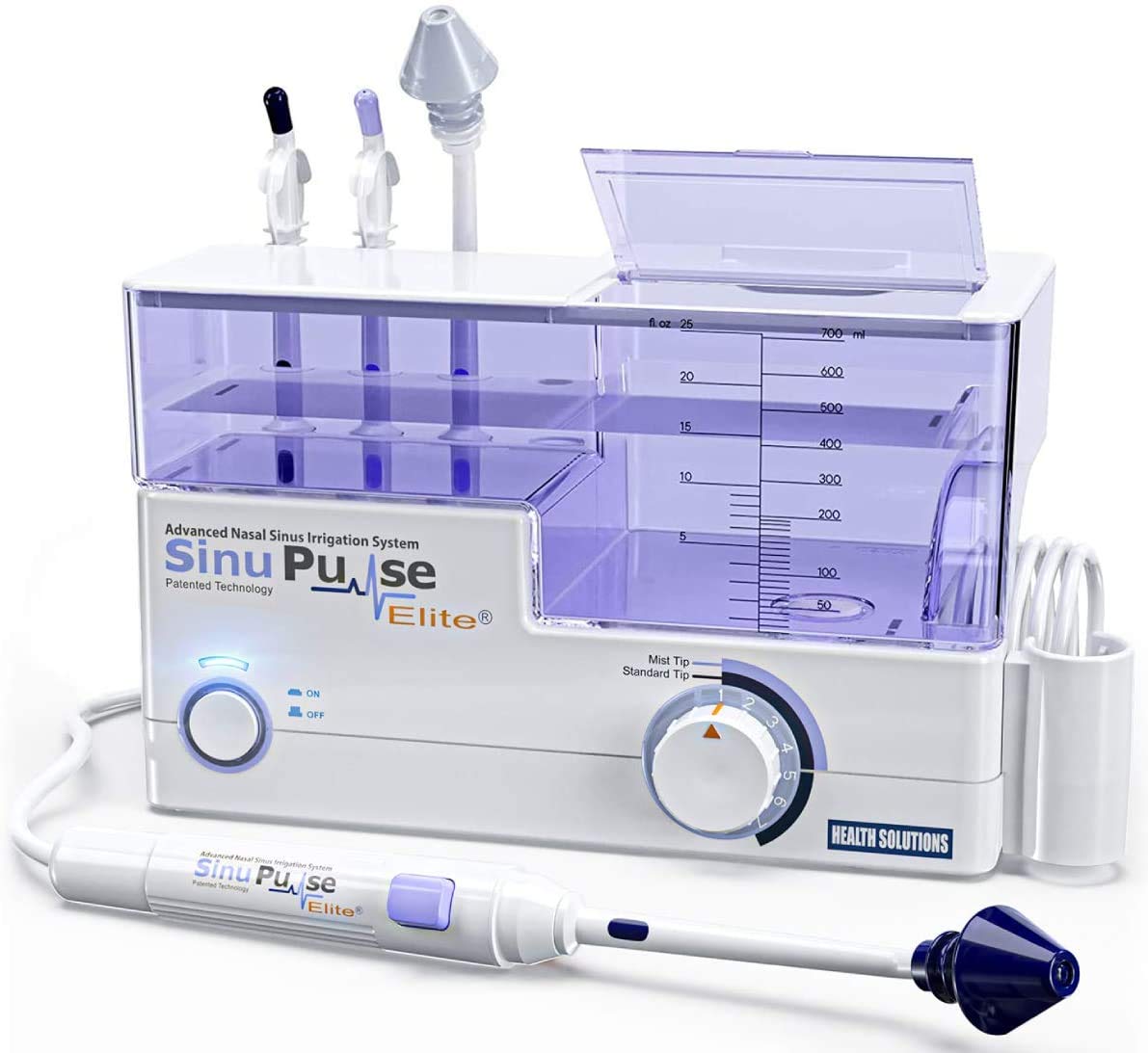 Health Solutions SinuPulse Elite: Advanced Nasal Irrigation System with SinuAir Packets