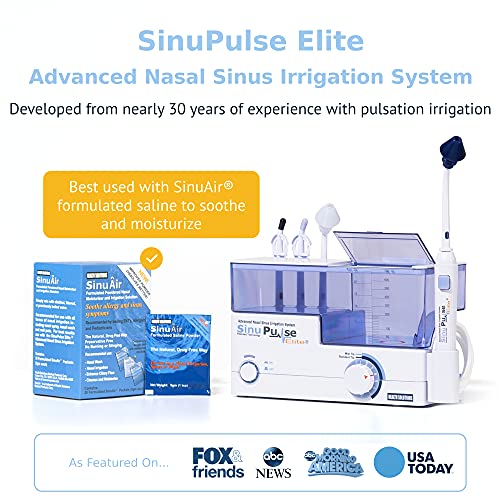 Health Solutions SinuPulse Elite: Advanced Nasal Irrigation System with SinuAir Packets