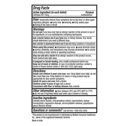 HealthA2Z Allergy Relief 10mg Cetirizine – All Day Indoor & Outdoor Allergy Support (Pack of 2, 300 Count)