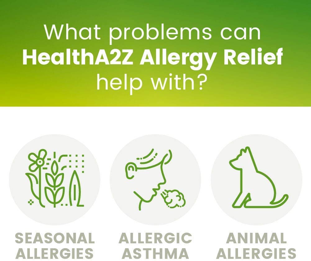 HealthA2Z Allergy Relief 10mg Cetirizine – All Day Indoor & Outdoor Allergy Support (Pack of 2, 300 Count)