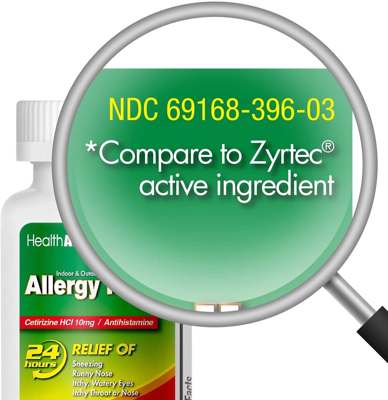 HealthA2Z Allergy Relief 10mg Cetirizine – All Day Indoor & Outdoor Allergy Support (Pack of 2, 300 Count)