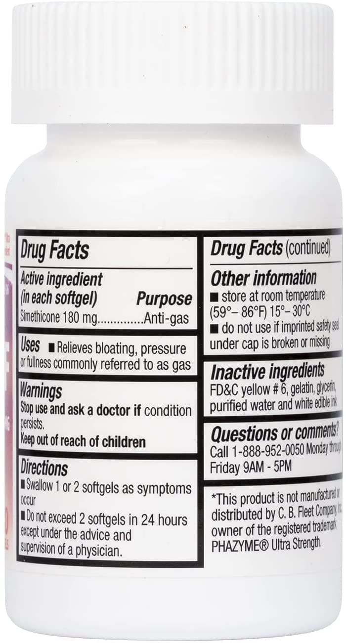 HealthA2Z Gas Relief Simethicone 180mg – 300 Count | Fast Gas Relief & Digestive Comfort