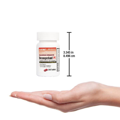 HealthA2Z Decongestant PE – Phenylephrine 10 mg, Maximum Strength (300 Count)