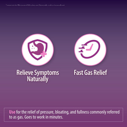 HealthA2Z Gas Relief Simethicone 250mg | Fast Gas Relief (200 Softgels)