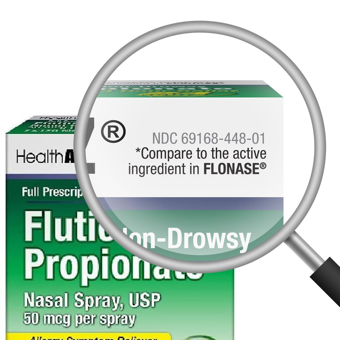 HealthA2Z Fluticasone Propionate Nasal Spray | 50 mcg per Spray, 72 Sprays