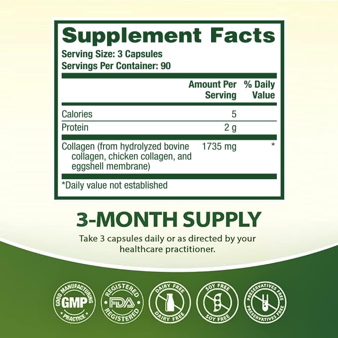 HealthA2Z Multi Collagen Pills – 1735 mg, 270 Capsules | Skin, Hair, Nails & Joints (Pack of 2)