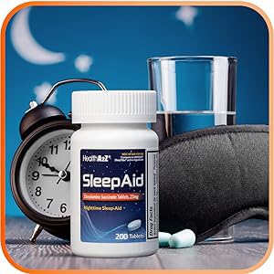 HealthA2Z Sleep Aid | Doxylamine Succinate 25 mg | 200 Count Pack (Pack of 2)