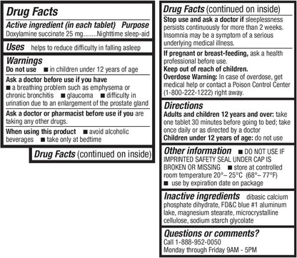HealthA2Z Sleep Aid | Doxylamine Succinate 25 mg | 200 Count Pack (Pack of 2)