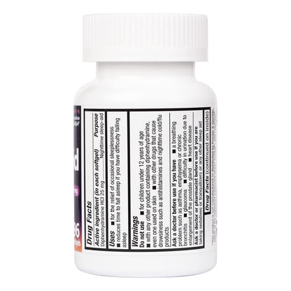 HealthA2Z Sleep Aid Softgels – Diphenhydramine HCl 25 mg, Non-Habit Forming, 96 Softgels