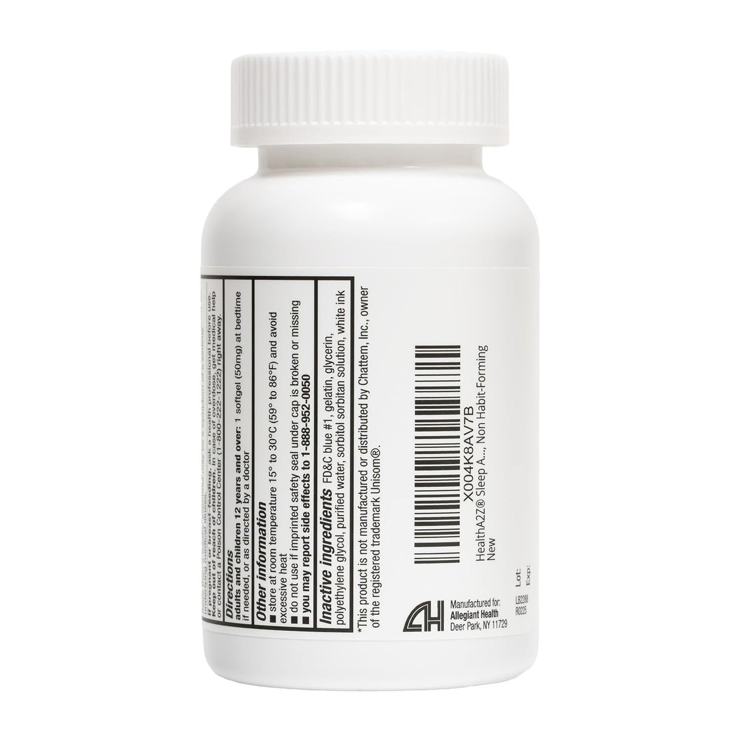 HealthA2Z Sleep Aid - Diphenhydramine 50 mg, 200 Softgels | Supports Deeper Restful Sleep