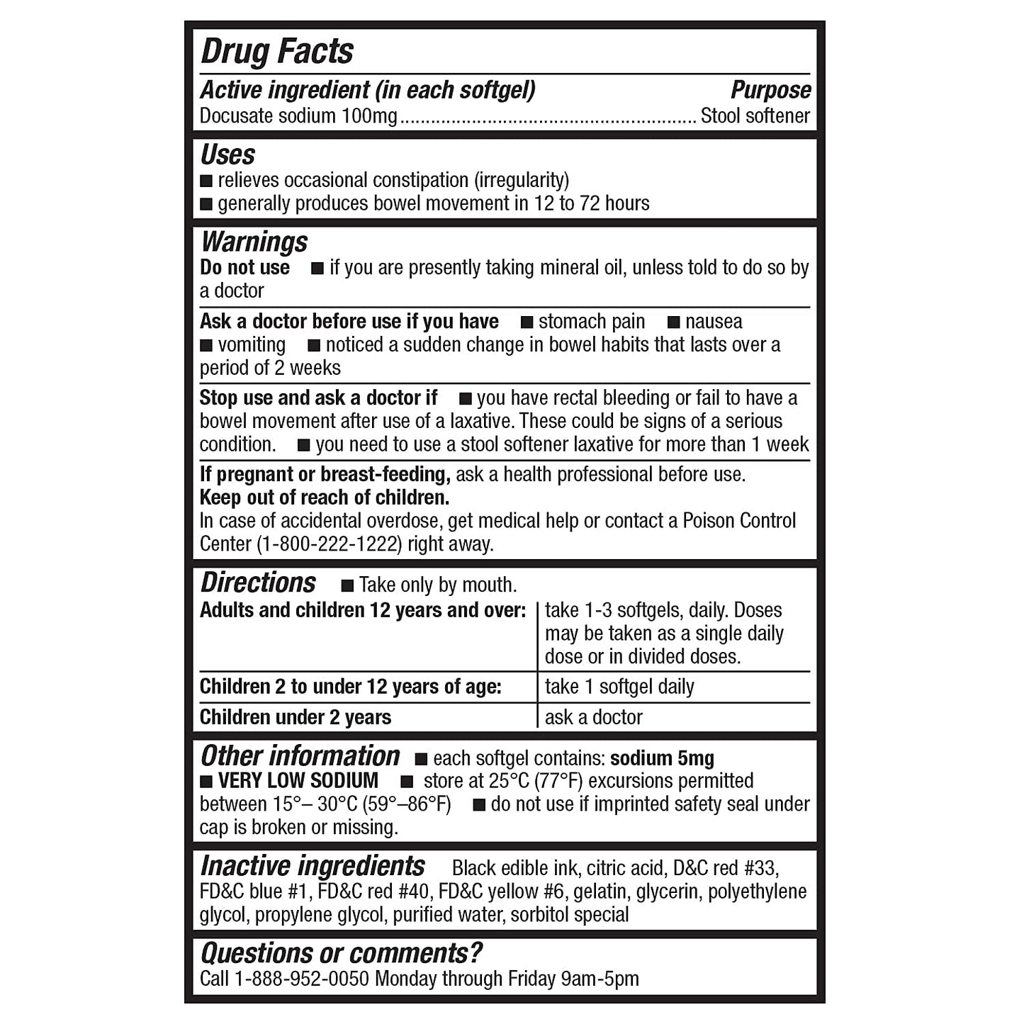 HealthA2Z Stool Softener | Docusate Sodium 100mg Softgels | Gentle, Non-Stimulant Relief (400 Count)