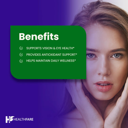 Healthfare Bilberry Eyes Supplement – 5000mg Extract, Vegan