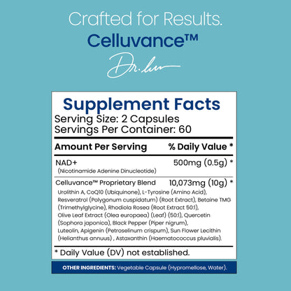 Healthfare NAD+ Liposomal 10,573mg | Resveratrol, CoQ10, NMN Alternative