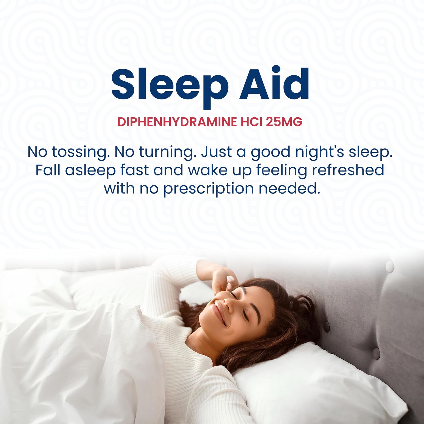 HealthLFE HealthPharma Nighttime Sleep-Aid 25 mg Diphenhydramine HCl Caplets - 600 Count