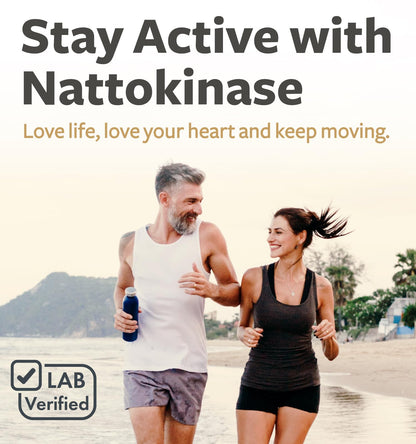 Healths Harmony Nattokinase 2000 FU (Non-GMO) Powerful Nattokinase Supplement Made from Naturally Fermented Soybeans - (2 Month Supply) 60 Vegan Natto Capsules