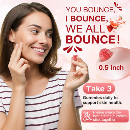 HealthSender Collagen Gummies – 1500mg Collagen, NAD, Biotin | Sugar-Free