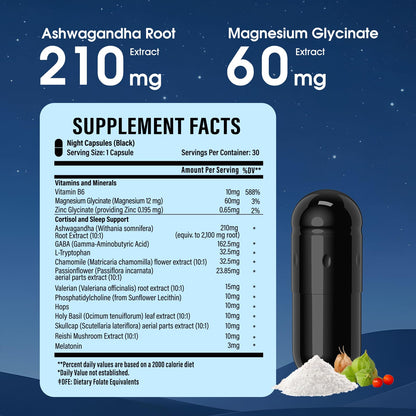 HealthSender Cortisol-Manager – Dual-Formula Ashwagandha & Rhodiola for Mood, Sleep & Focus