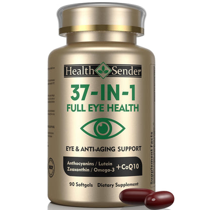 HealthSender 37-in-1 Eye Vitamin – AREDS2 Inspired Eye Support