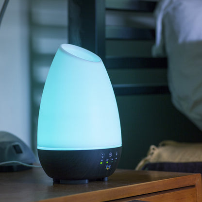 HealthSmart 500ML Essential Oil Diffuser – Large Room, Cool Mist Humidifier, 7 LED Colors