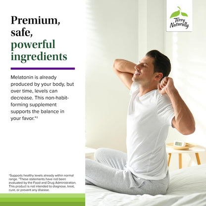 Terry Naturally Melatonin EP 120 10mg – Sleep Support, Antioxidants, Gluten-Free