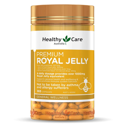 Healthy Care Royal Jelly 1000, 365 Capsules – Made in Australia