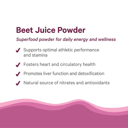 PURE SYNERGY Organic Beet Juice Powder | Pre-Workout Supplement (6.4 oz)