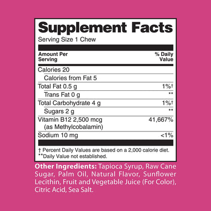 Healthy Delights Naturals Biotin Soft Chews 5000mcg, Wild Berry – Hair, Skin & Nails