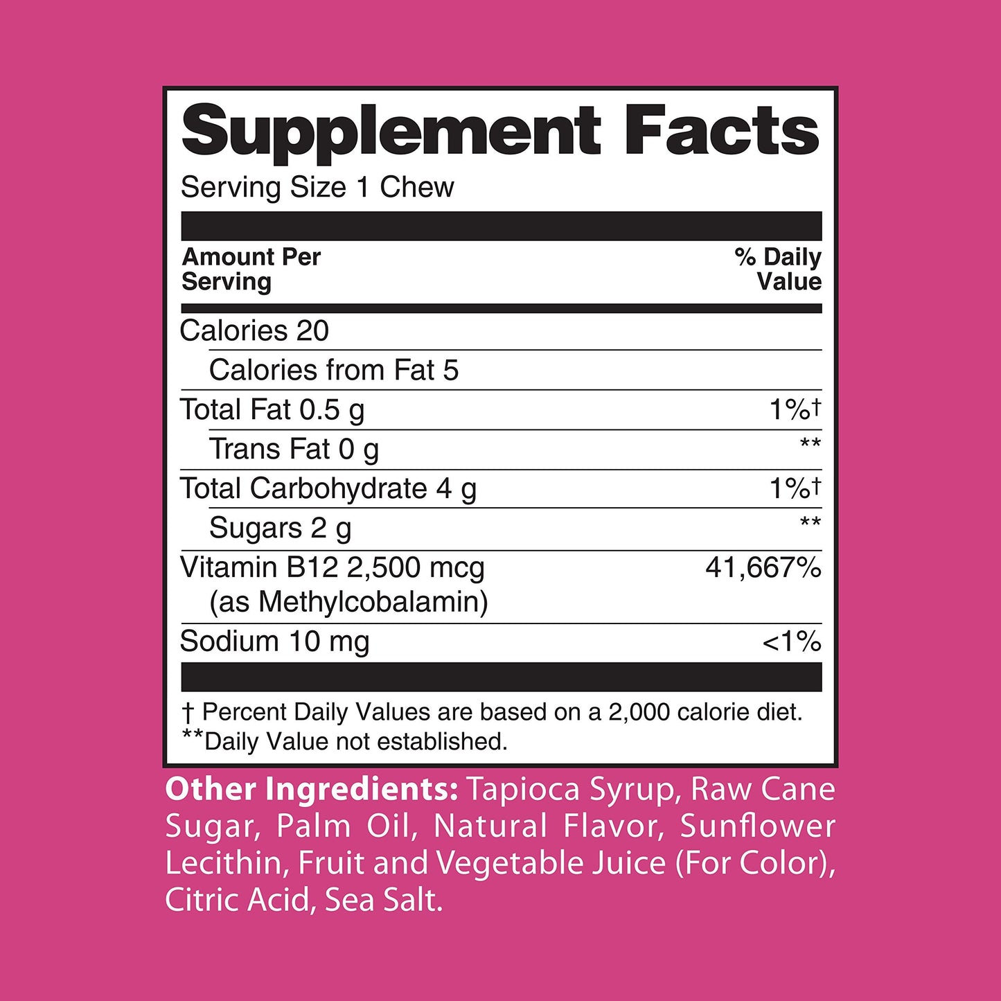 Healthy Delights Naturals Biotin Soft Chews 5000mcg, Wild Berry – Hair, Skin & Nails