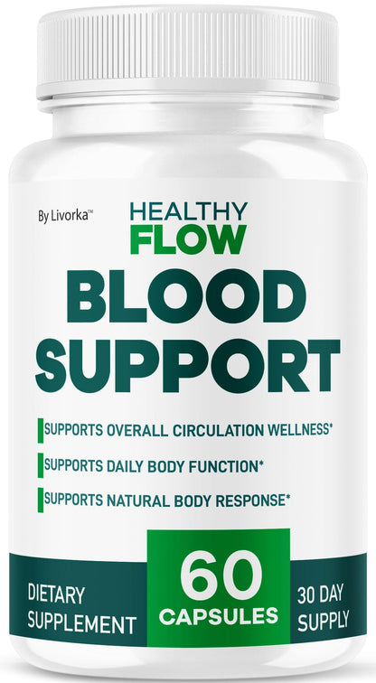 Healthy Flow Blood Support – Premium Daily Supplement (60 Capsules, 1 Month)