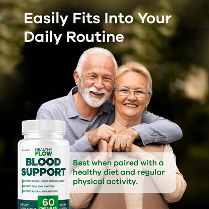 (2 Pack) Healthy Flow Blood Support – Premium Daily Capsules – 120 Count