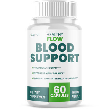 Healthy Flow Blood Support Capsules - All-Natural, 60 Capsules