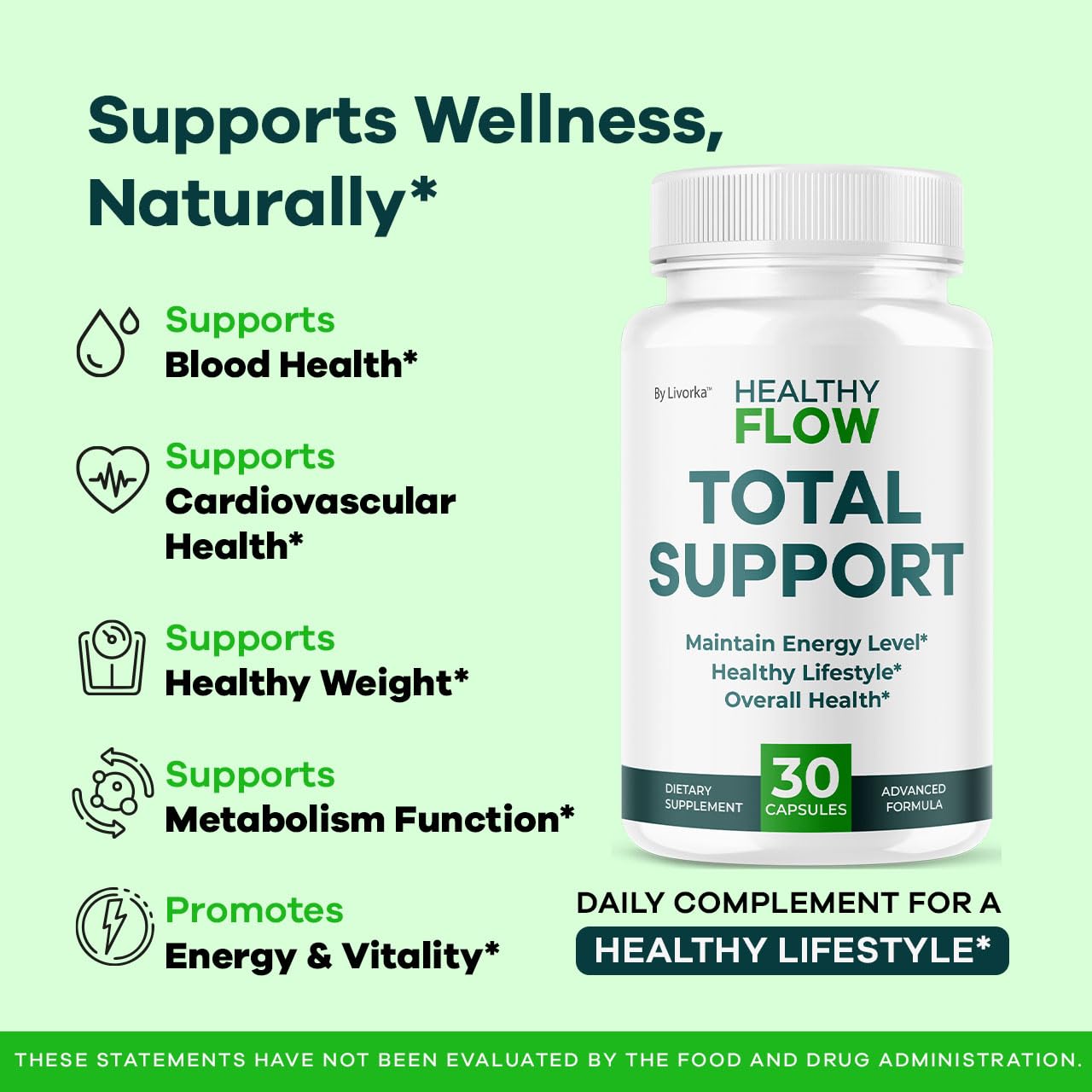 2 Pack Healthy Flow Capsules – All-Natural Support, HealthyFlow 60 Capsules