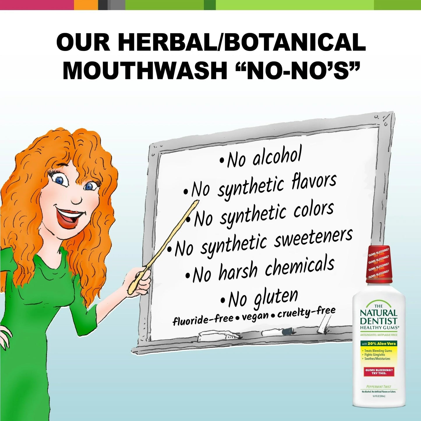Healthy Gums Mouth Rinse Peppermint 16 oz - 4 Pack (Multi-Pack)