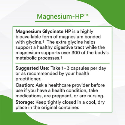 Healthy Gut Magnesium-HP – Ultra Pure Glycinate, 180 mg, 90 Servings, No Fillers