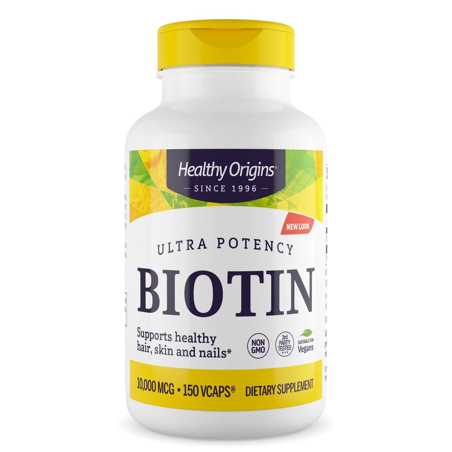 Healthy Origins Biotin 10,000 mcg – USP Grade, Non-GMO, Gluten Free | Hair & Nail Support