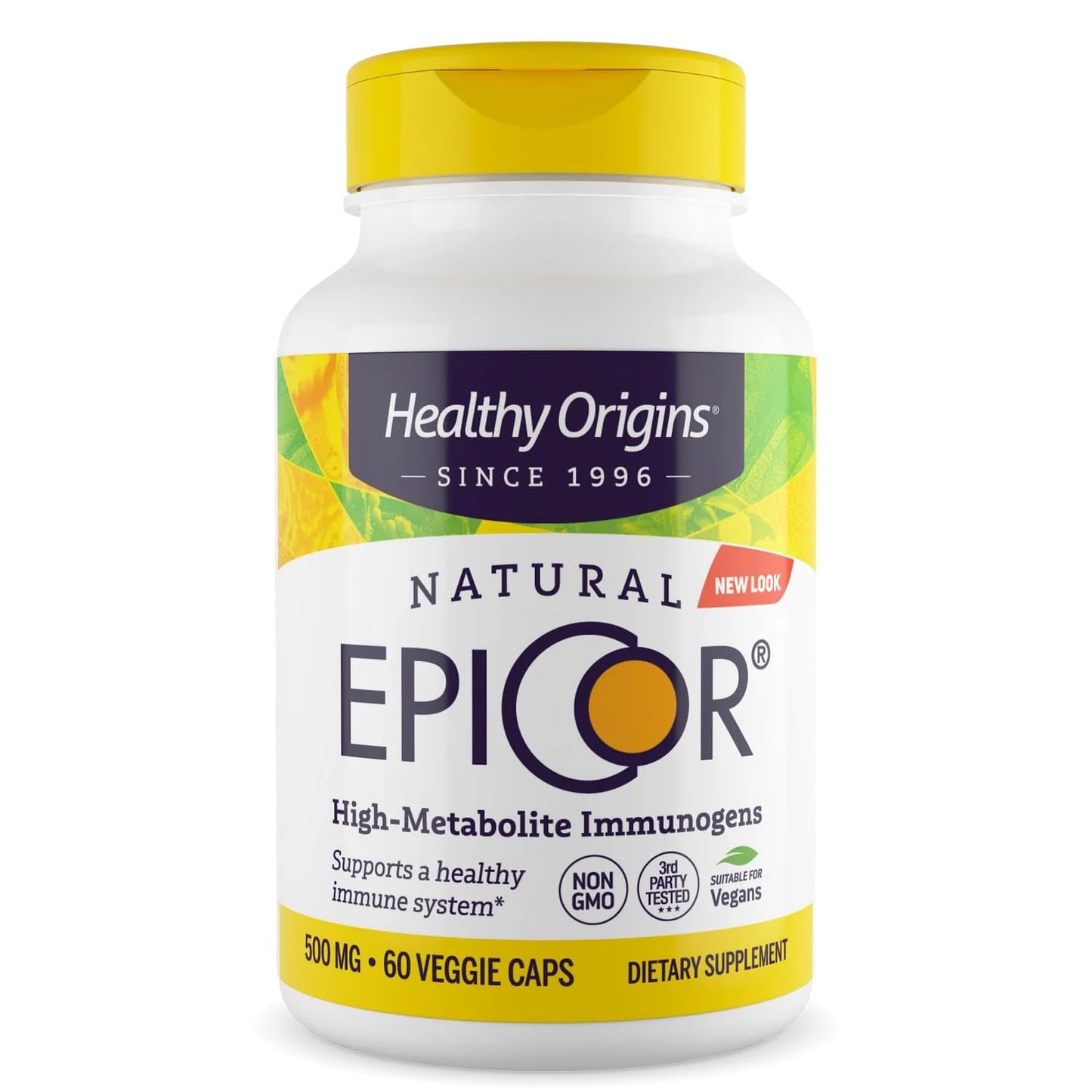 Healthy Origins EpiCor 500 mg – Immune Support, Non-GMO, Gluten Free | 60 Veggie Capsules