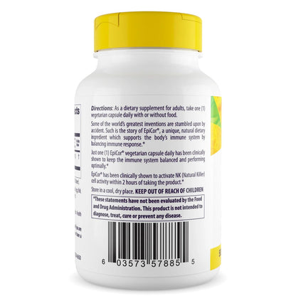 Healthy Origins EpiCor 500 mg – Immune Support, Non-GMO, Gluten Free | 60 Veggie Capsules