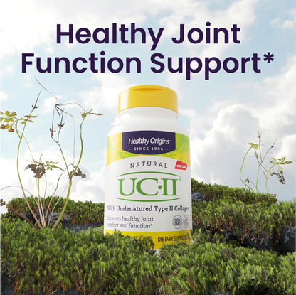 Healthy Origins UC-II 40 mg Undenatured Type II Collagen – Gluten Free, Non-GMO, Joint Support | 60 Veggie Caps