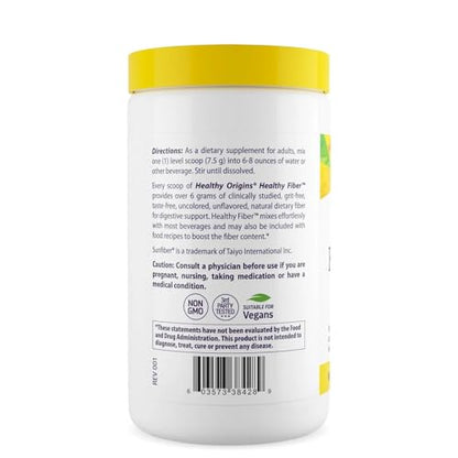 Healthy Origins Healthy Fiber – All Natural, Non-GMO, Gluten Free, Digestive Support, Prebiotic (7.9 Ounce)