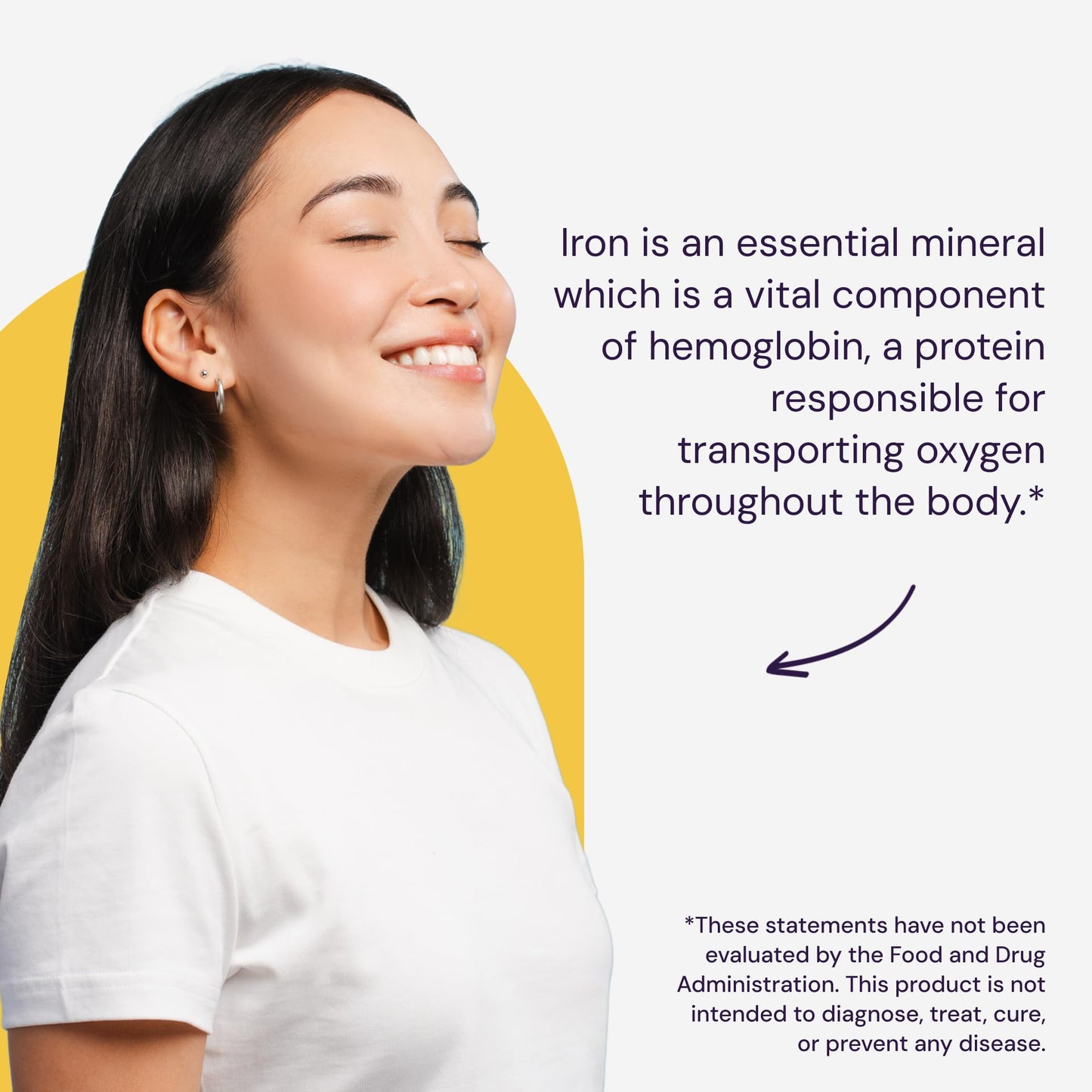 Healthy Origins Iron Ease 45 mg – Ferrochel Chelated Iron, Non-GMO, Vegan, 180 Veggie Caps