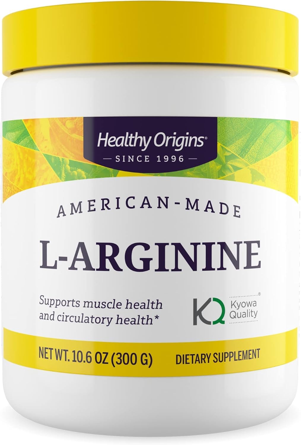 Healthy Origins L-Arginine – American-Made, Non-GMO, Gluten Free, 10.6 oz | Muscle Support