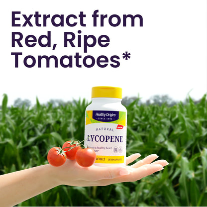 Healthy Origins Lycopene 15 mg – Natural, Non-GMO, Gluten Free | Skin & Prostate Support, 180 Softgels