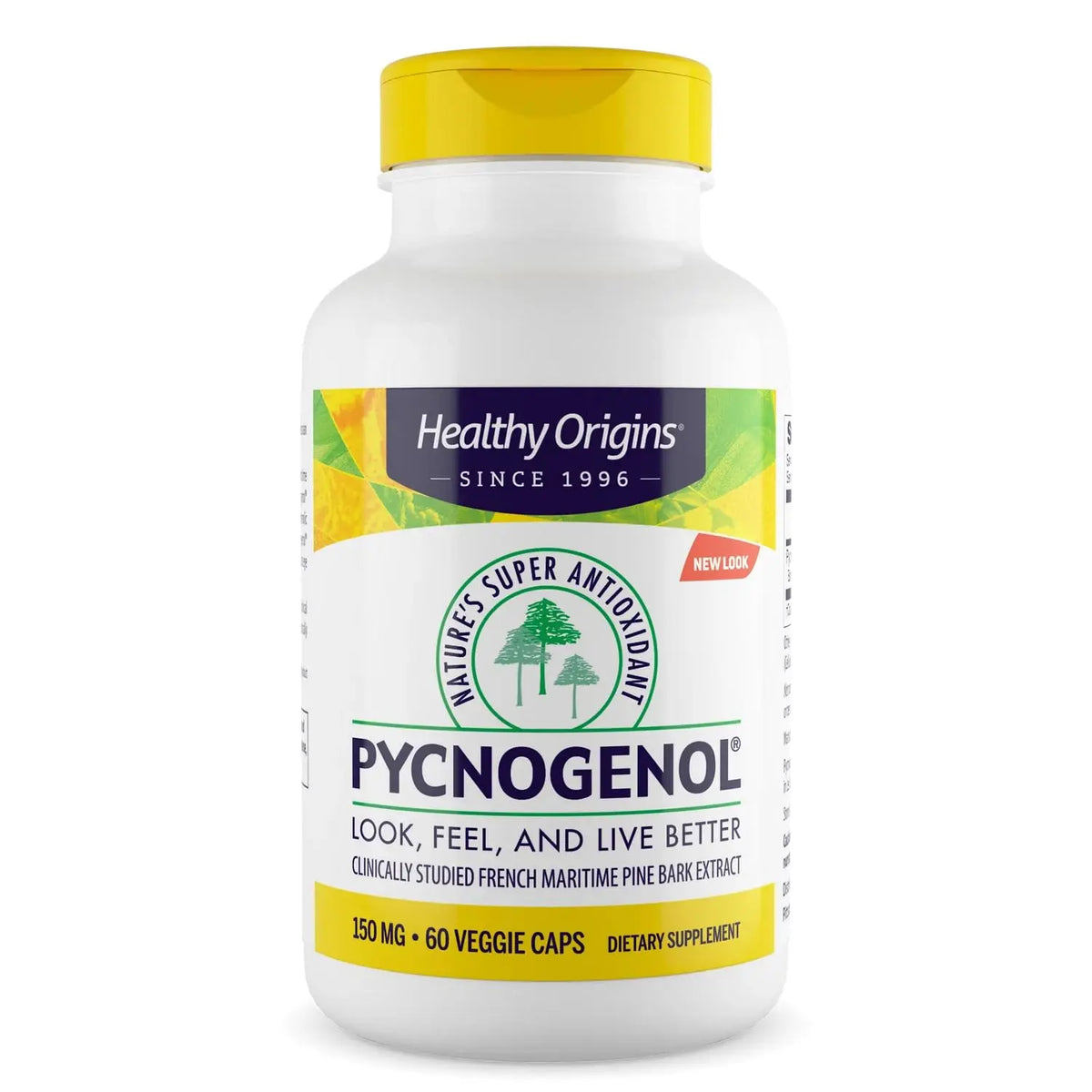 Healthy Origins Pycnogenol 150 mg – French Maritime Pine Bark Extract, Non-GMO, Vegan, 60 Veggie Capsules BritishVita | Premium UK Vitamins & Wellness Supplements