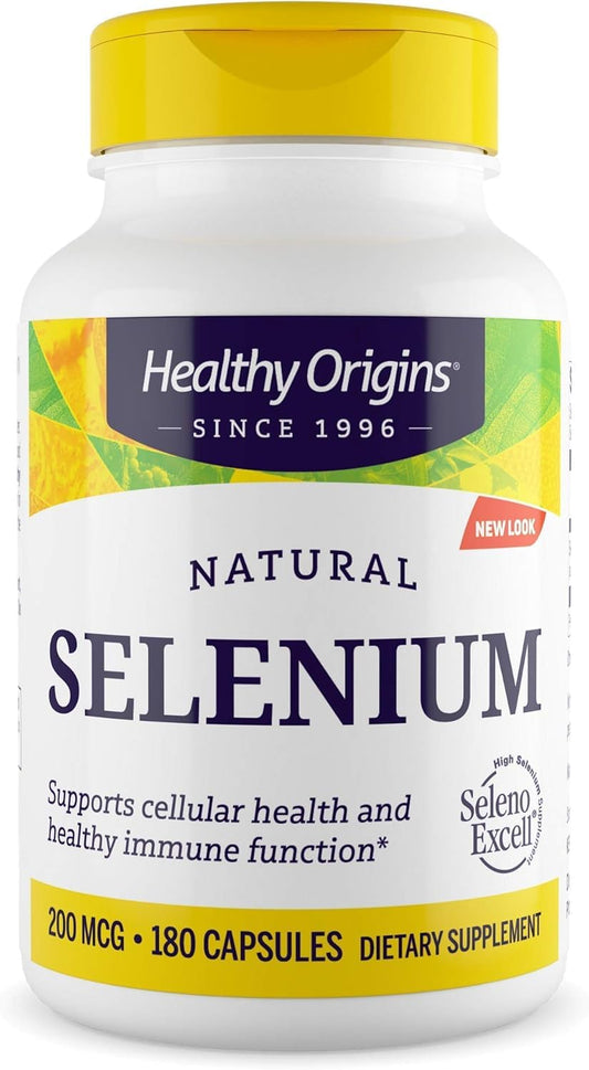Healthy Origins Selenium 200 mcg | SelenoExcell, Fermented, Non-GMO BritishVita | Premium UK Vitamins & Wellness Supplements