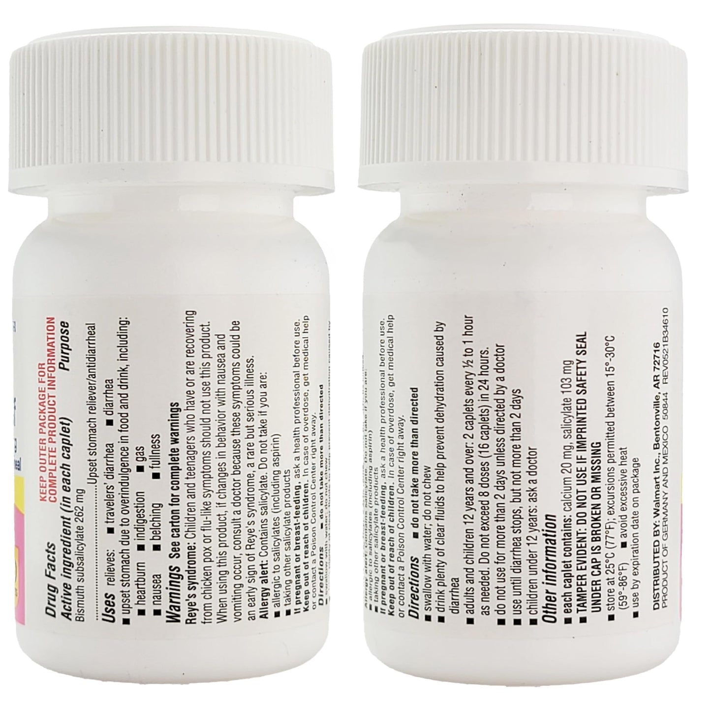 Healthy Surplus Stomach Relief - Bismuth Subsalicylate 262 mg, 40 Caplets