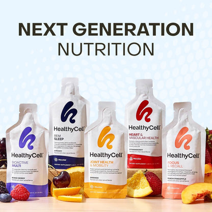 HealthyCell Bioactive Daily Liquid Multivitamin – 20+ Vitamins & 14 Gel Packs