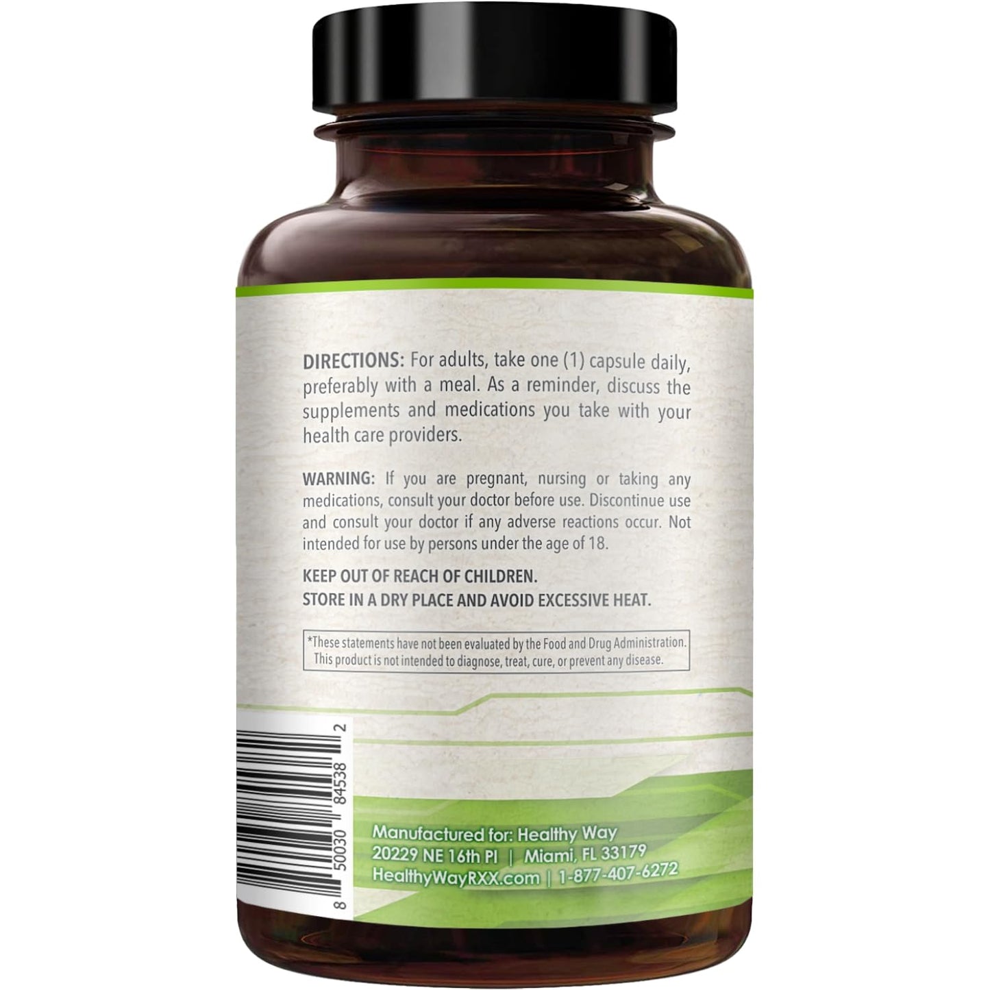HealthyWayRx 500mg SAM-e Supplement – High Absorption 180 Capsules | Brain, Mood & Liver Support | Non-GMO