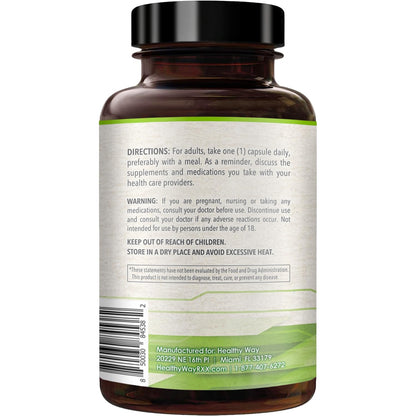 HealthyWayRx 500mg SAM-e Supplement – High Absorption 180 Capsules | Brain, Mood & Liver Support | Non-GMO
