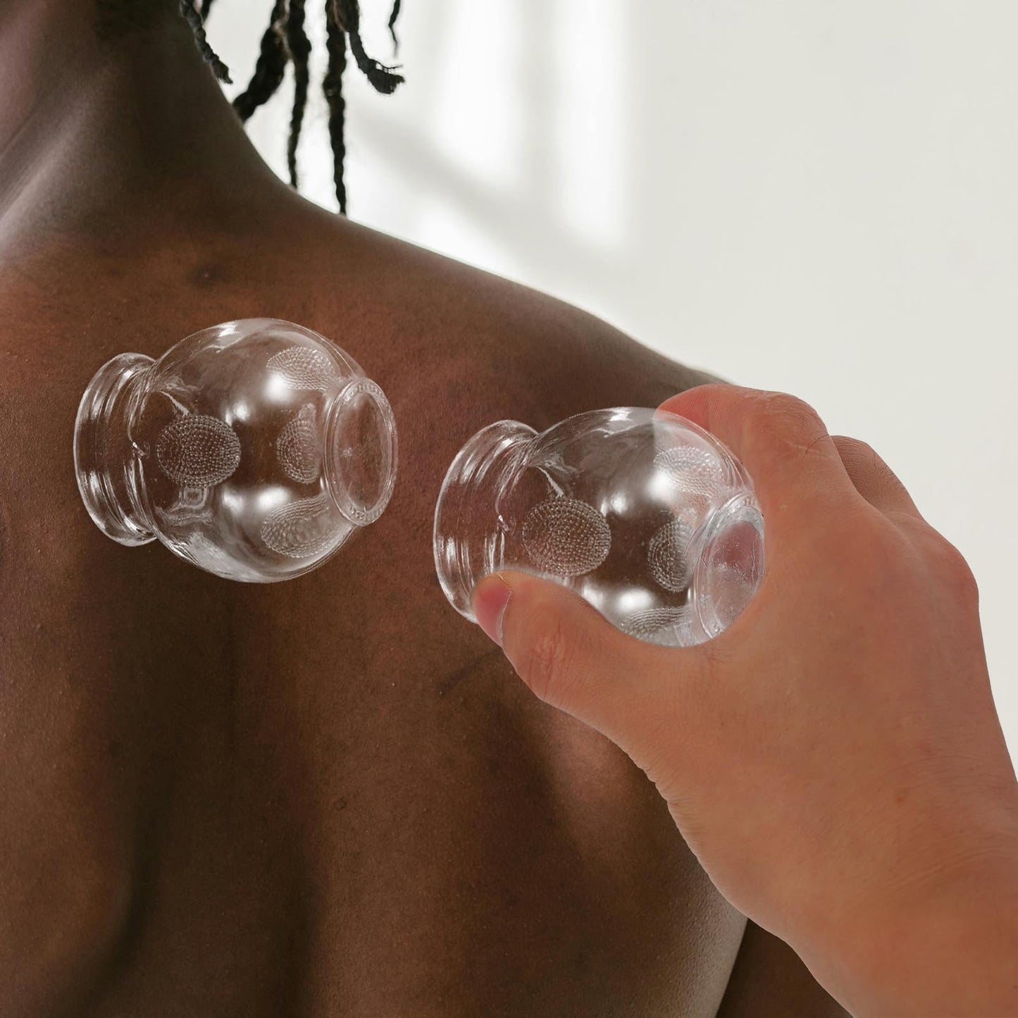 Healvian 8Pcs Glass Fire Cupping Set | Vacuum Suction Cups for Body Therapy, Massage & Metabolism