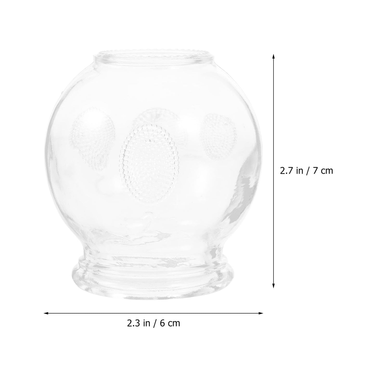 Healvian 8Pcs Glass Fire Cupping Set | Vacuum Suction Cups for Body Therapy, Massage & Metabolism